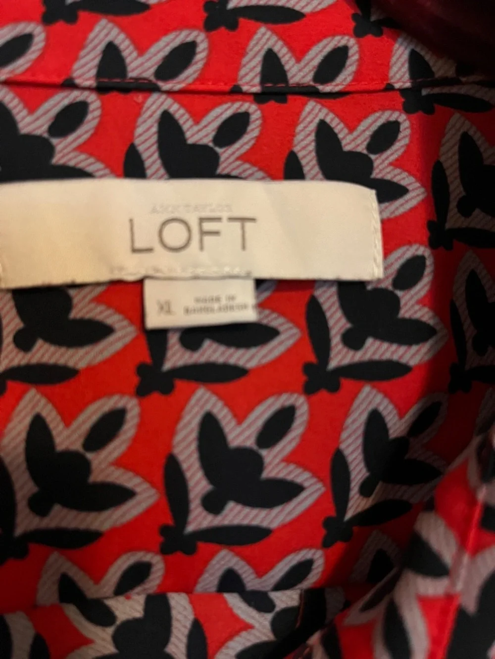 LOFT Button Front Utility Shirt XL - Picture 2 of 7